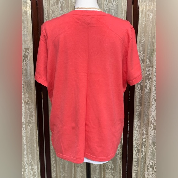 WHISPER KNITS by LOUIS DELL’OLIO S/S BUTTON DOWN CARDIGAN - SZ XL - Picture 4 of 5